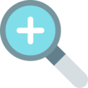 ui,interface,multimedia,add,magnifying glass,loupe,plus,zoom in,lens